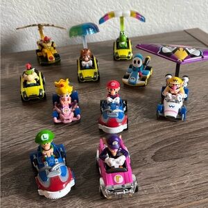 Bulk Set of 10 Mario Kart Racing Toys